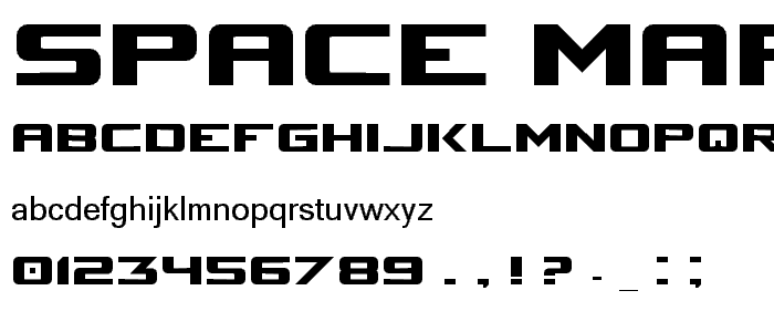 Space Marine Nominal font
